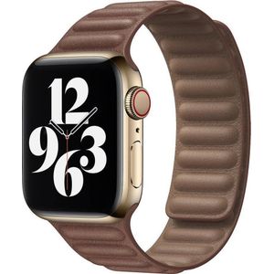 Strado band leer band voor Apple Watch 7 41mm (bruin) universeel