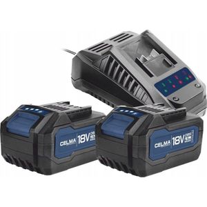 Celma serie accu OBS-18V 4Ah met oplader