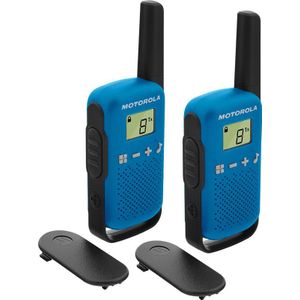 Motorola TALKABOUT T42 twee-weg radio 16 kanalen Zwart, Blauw