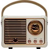 Denver luidspreker BTP-203W Mini BT-Lautsprecher Retro-Design weiß