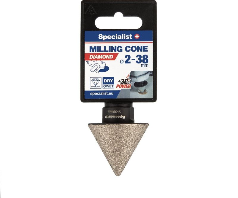 Specialist+ conical diamond cutter M14, 2-38 mm