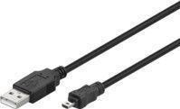 MICROCONNECT USB cable USB-A - miniUSB 1.8 m zwart (USBAMB82)