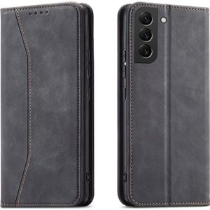 Hurtel Magnet Fancy Case etui Samsung Galaxy S23 Ultra hoes met klapką portemonnee standaard zwart