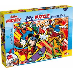 Lisciani puzzel dwustronne 60el. 50x35cm muis Mickey. 86535 p12