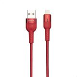 Borofone Kabel USB USB-A - Lightning 1.2 m rood (6931474724069)