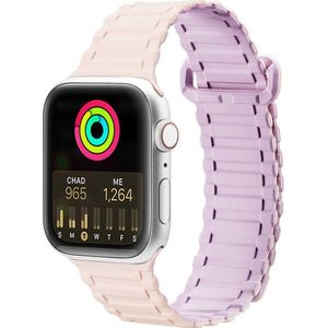 Dux Ducis Strap (Armor Version) band Apple Watch Ultra, SE, 8, 7, 6, 5, 4, 3, 2, 1 (49, 45, 44, 42 mm) siliconen magnetisch band armband roze-paars