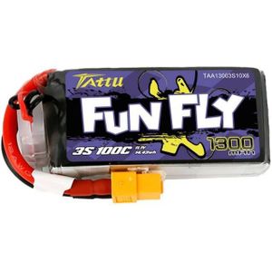 Tattu batterij Funfly 1300mAh 11,1V 100C 3S1P