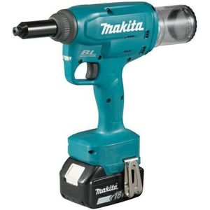 Makita DRV150RFJ elektrische klinknagelmachine Zwart, Blauw 2.4,4.8 mm 10 kN