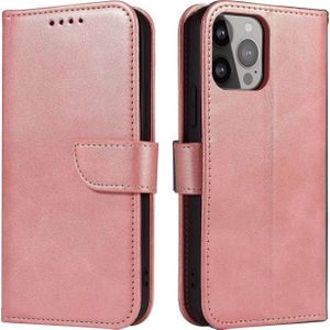 Hurtel Case wallet met flip-flopped iPhone 15 Plus Magnet Case - roze