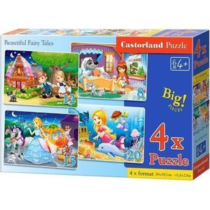 Castorland puzzel x 4 - Beautiful Fairy Tales (241098)