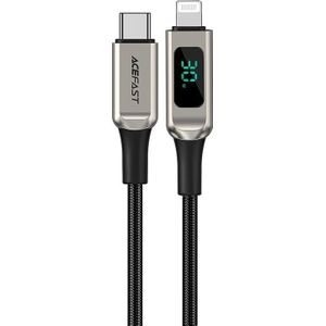 Acefast USB cable USB-C - Lightning 1.2 m zilver (6974316281047)