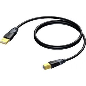 Procab Kabel USB USB-A - USB-B 1.5 m zwart (CLD610/1.5)
