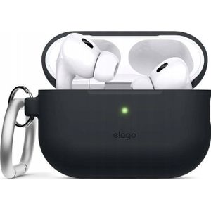 Elago AirPods Pro 2 Hang Silicone Case - etui met karabińczykiem voor AirPods Pro 2 zwart - Gwarancja bezpieczeństwa. Proste raty. Bezpłatna wysyłka vanaf 170 metł.