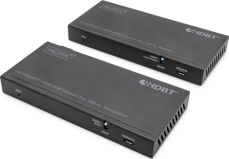Digitus DS-55526 - transmitter en receiver - KVM / audio / USB/ infrared extender - HDBaseT