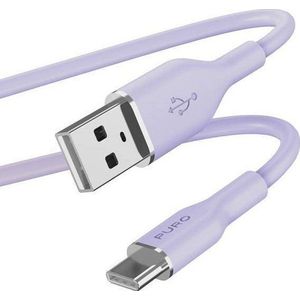 PURO Kabel USB USB-A - USB-C 1.5 m paars (PUR679)