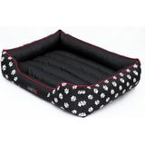 Hobbydog bed Prestige - zwart w łapki XL