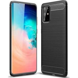 CASE ETUI CARBON LUX zwart SAMSUNG GALAXY NOTE 20 PLUS standaard