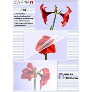 Olympia 1x100 lamineerfolie DIN A5 125 micron 9177