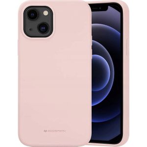Mercury Etui Silicone voor iPhone 14 Plus 6,7 inch roze-zand/roze-sand