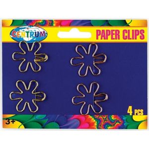 Centrum Flower office clips 25x29mm 4pcs (379806)