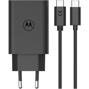 Motorola Charger TurboPower 68 GaN w/ 6.5A USB-C cable, zwart