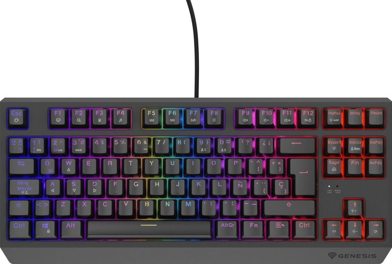Genesis Thor 230 TKL toetsenbord Gamen USB QWERTY Spaans Zwart
