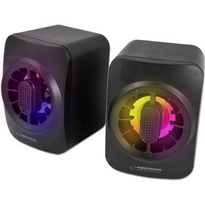 Esperanza usb speakers 2.0 led rainbow sakara