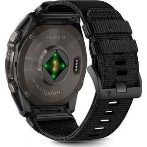 Tech-Protect band Nylon Classic Garmin Fenix 5x / 5x Plus / 6x / 6x Pro / 7x / 8 51mm zwart