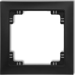 Karlik rand Deco Soft universeel 1 met tworzywa zwart mat (12DRSO-1)