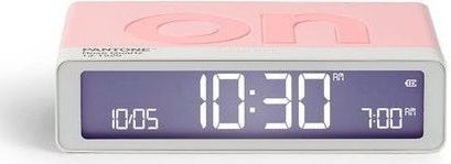 Lexon Double-sided alarm clock Flip Classic X Pantone licht roze