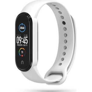 Tech-Protect band siliconen Mi Smart Band 5 wit