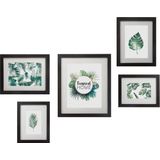 Atmosphera Box Set of 5 muur frames Ellen zwart