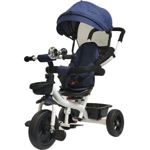 Tesoro Baby tricycle BT- 13 Frame wit-marine blu