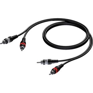 Procab Kabel RCA (Cinch) x2 - RCA (Cinch) x2 5m zwart (CAB800/5)