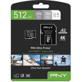 PNY Memory card microSDXC Elite Prime 512GB + adapter SD