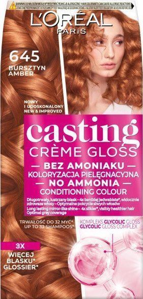 L’Oreal Paris L'Oreal Paris Casting creme gloss farba voor haar 645 bursztyn