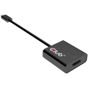 club3D CAC-2504 USB Adapter [1x USB 3.2 Gen 2 stekker C (USB 3.1) - 1x HDMI-bus] Zwart