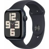 Apple Watch SE GPS 44mm Midnight Aluminium Case met Midnight Sport Band - S/M