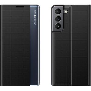 Hurtel New Sleep Case hoes etui met klapką met functie podstawki Samsung Galaxy S22+ (S22 Plus) zwart