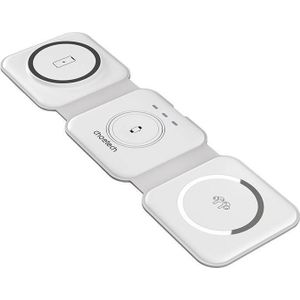 Choetech T588-F 3in1 Magnetic draadloos Charger 15W (wit)