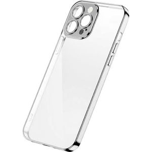 Joyroom Chery Mirror Case etui hoes voor iPhone 13 Pro behuizing met metaliczną ramką zilver (JR-BP908 zilver)