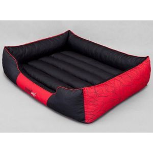 Hobbydog bed Prestige - rood w pioruny XL