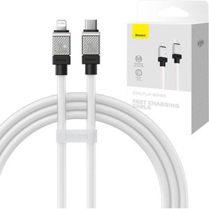 Baseus Fast Charging cable USB-C to Coolplay Series 1m, 20W (wit)