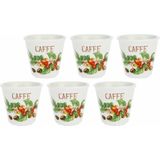 LA PORCELLANA BIANCA LIQUORELLI Set of 6 coffee liqueur glasses 75 ml