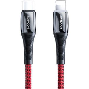 Joyroom Kabel USB USB-C - Lightning 1.2 m rood (6941237136763)