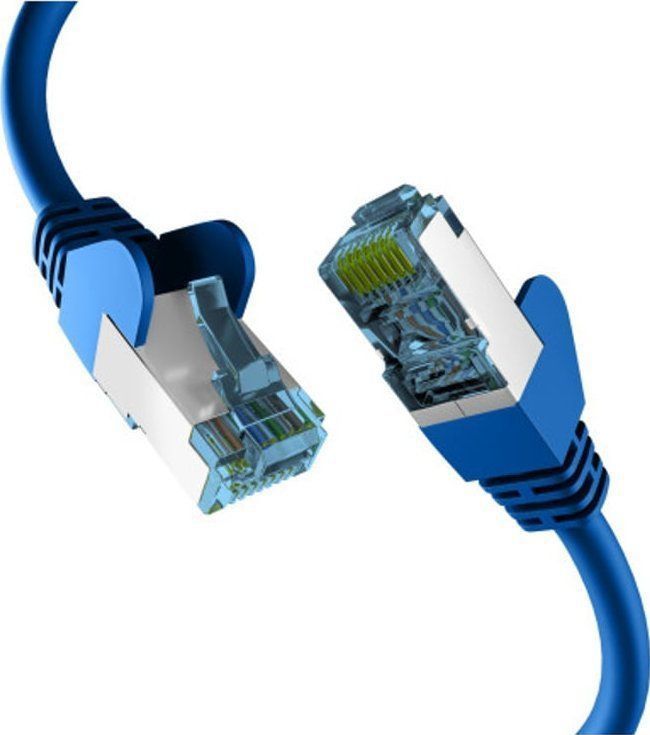 EFB RJ45 PATCHKABEL met CAT7 ROHKABEL blauw 1m