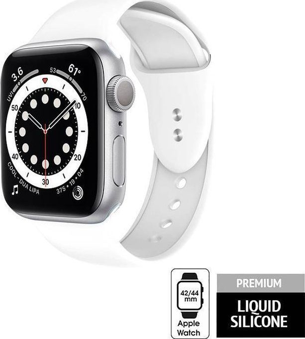 Crong Liquid - Apple Watch belt 42/44mm (wit)