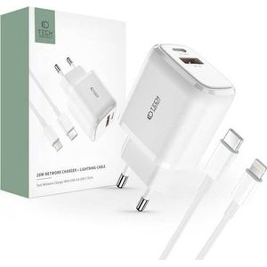 Tech-Protect Charger 1x USB-A 1x USB-C 3 A (THP1535)