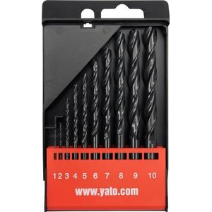 YATO boor voor metaal HSS cilindrisch 2 7 4 5 1 3 6 10 8 9mm serie (YT-4461)