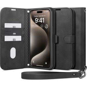 Spigen Wallet S Pro voor iPhone 15 Pro Max (zwart)